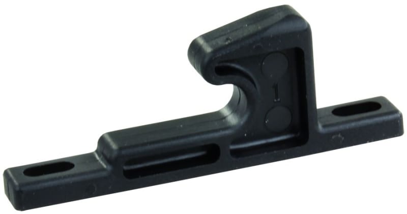 The JR Product Part Number 70465, is a Small Cabinet Strike (also called a striker catch or door striker) is a component primarily used for RV (recreational vehicle) cabinet doors.