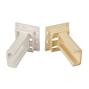 The RV Designer H305 Drawer Slide Sockets are "C" shaped sockets designed for the rear mounting of 1-inch RV drawer slides.