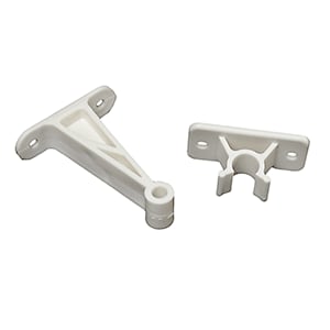 RV DOOR HOLDER WITH PLASTIC CLIP 3" WHITE, E241
