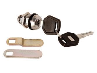 The RV Designer L549 Keyed Compartment Lock with a 1-1/2" cam length is a weather-resistant, stainless steel lock.