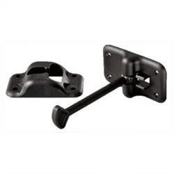 The RV Designer E232 T-Style Entry Door Holder is a durable plastic latch that secures your RV door in an open position.