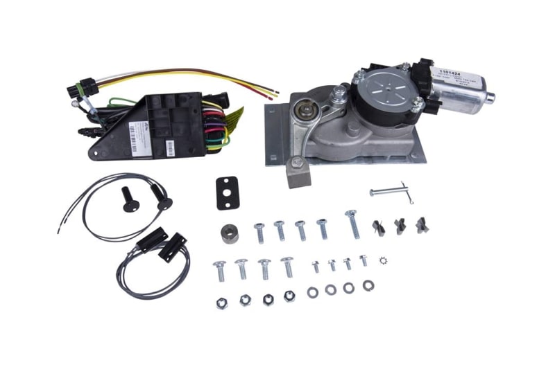 The Kwikee Lippert entry step motor gearbox upgrade, part number 379145 (Manufacturer Reference Number: 909770000), is a conversion kit designed to replace and improve the motor unit on older Kwikee electric RV steps.