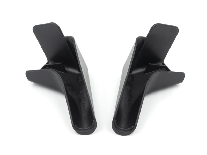 The B&B Molders 94171 Drip Rail Gutter Spout, also sold as the Thetford 94171 Black Medium Gutter Spouts. This product is designed for RVs and helps redirect rainwater away to prevent black streaks.