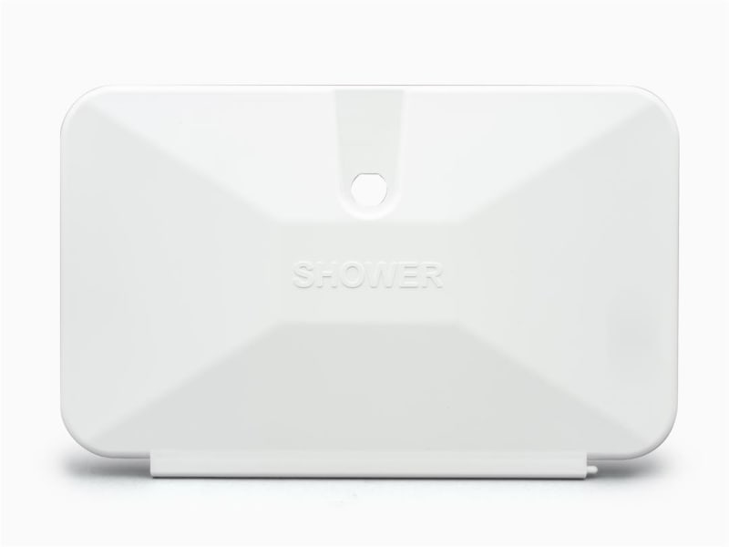 The B&B Molders Thetford 94188 shower door is a direct OEM replacement, with a 12.8 x 8.2 inch door.