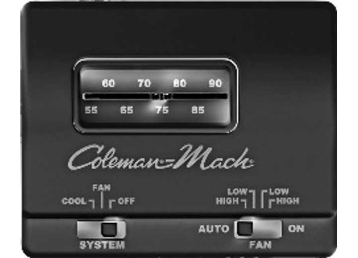 COLEMAN MACH WALL THERMOSTAT COOL ONLY BLACK, 7330-3861