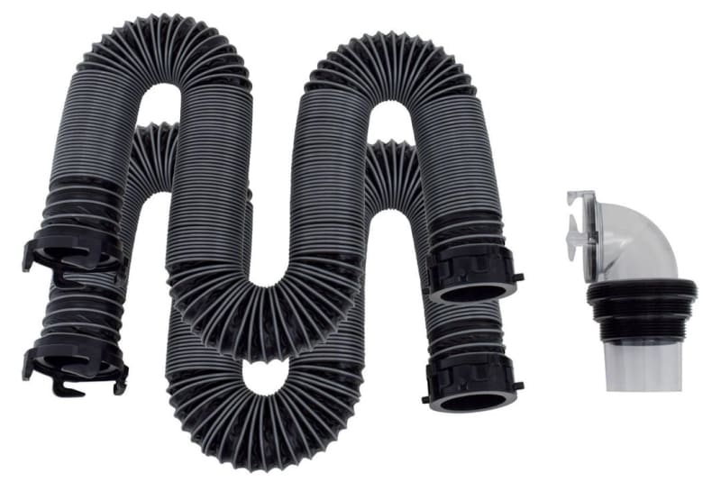 The Valterra Silverback 20ft Sewer Hose Kit (D04-0675) is a durable RV waste management solution designed for longevity and ease of use. It features a crush-resistant design and robust materials suitable for full-time RV living.