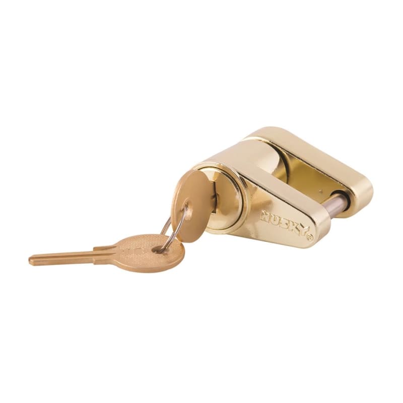 The Husky Towing 38958 Coupler Lock. It is designed to provide security for your trailer while it is both on and off the hitch.