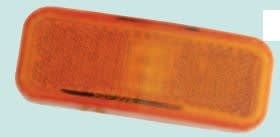 The Diamond Group DG52718VP LED Trailer Clearance Marker Light, which is amber in color and features a built-in reflector. It is waterproof and DOT approved for use on trailers, RVs, and trucks.
