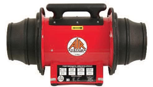 Air Systems International - 10" In-Line Explosion-Proof Electric Axial Fan
