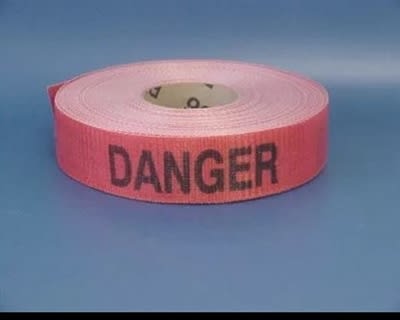 Safe House - DANGER WOVEN PLASTIC BARRIER TAPE – 2"