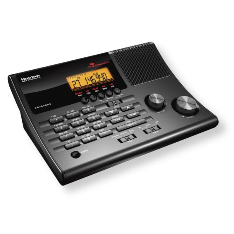 Uniden Bearcat BC365CRS analog desktop police scanner with clock radio and 500 channels