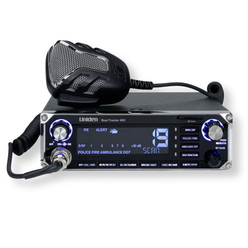 Uniden BearTracker 885 CB radio with police alert system