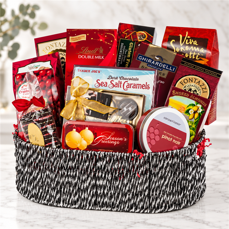 Holly Day Celebration Gift Basket
