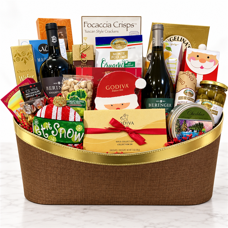 Large Christmas Gift Basket Large Christmas Gift Basket
