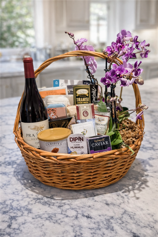 Luxury wine and caviar gift basket with gourmet foods and premium California wine – San Francisco gift basket delivery Luxury wine and caviar gift basket with gourmet foods and premium California wine – San Francisco gift basket delivery