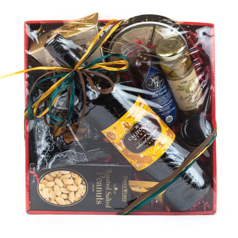 California Wine and Charcuterie Tray Gift Basket