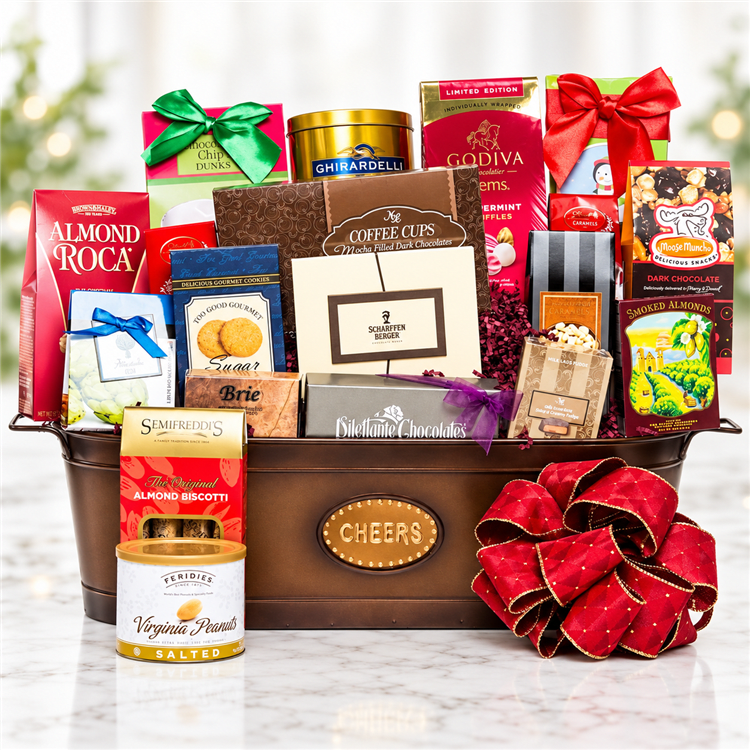 Christmas Chocolate Gift Basket Christmas Chocolate Gift Basket