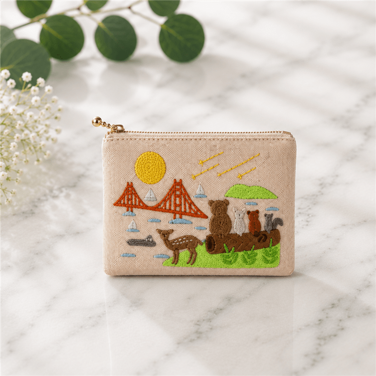 Tomoko Maruyama Coin Purse Deer - Golden Gate