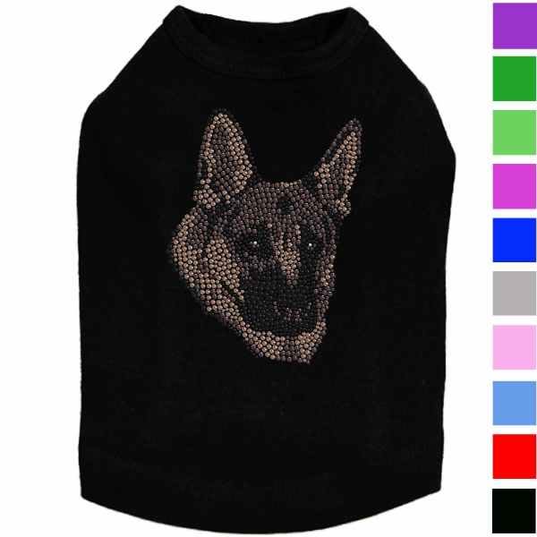 German Shepherd Rhinestud Dog Shirt