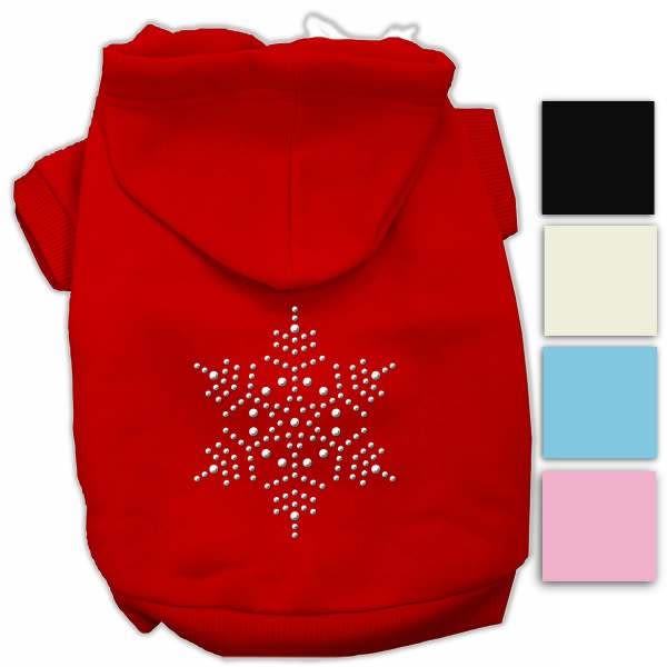 Snowflake Sparkle Dog Hoodies
