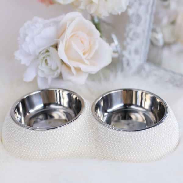 Fancy Pearl Pet Dining Bowl | Dog Bowl | Cat Bowl