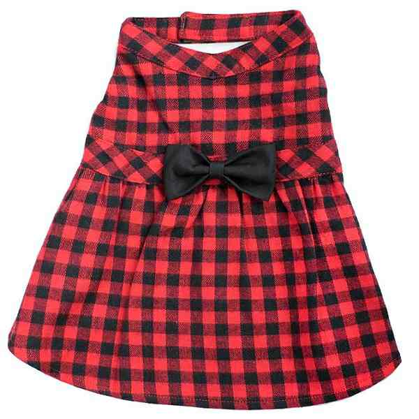 Flannel Dog Dress | Red Buffalo Plaid