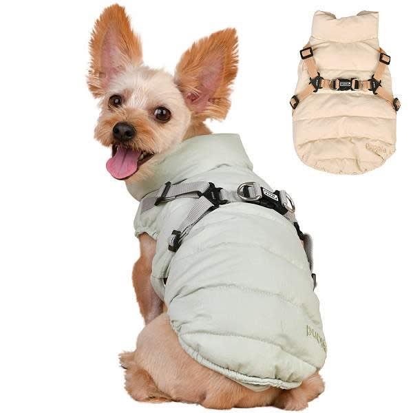 Pastel Dog Coat with Built-in Harness