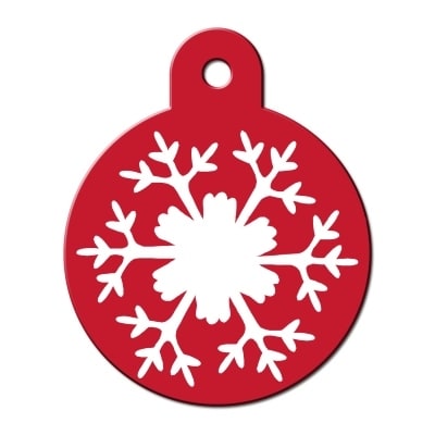 Dog ID Tags | Snowflake | Personalized, Engraved