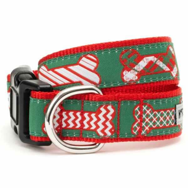 Christmas Bones Dog Collar
