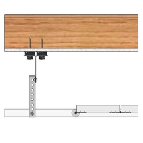 photo of Sound Isolation Kit for Garage Door Motors | RSIC-GDS motor and rail isolation Kit