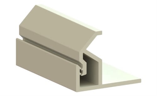 1" 10BVTD Beveled Edge Fabric Wall-Mount Track System