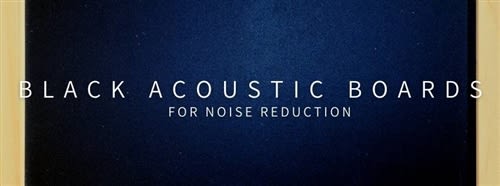 Black Acoustic Boards for Noise Reduction