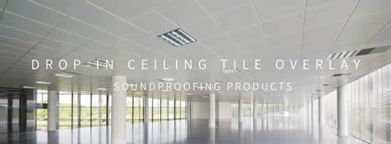 Soundproofing Existing Drop-In Ceiling Tiles With Acoustic Overlay