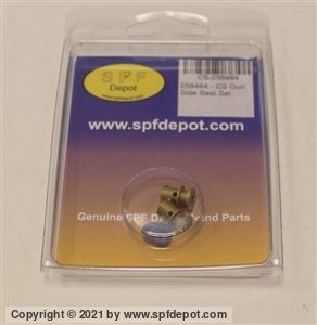 A close-up of a CS gun side seal set, showing the titanium-coated seal and the included Viton O-rings.