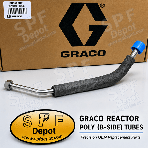 Graco 247913 POL inlet fluid tube for Reactor E-20 and E-XP1, cross reference 15B369 Graco 247913 POL inlet fluid tube for Reactor E-20 and E-XP1, cross reference 15B369