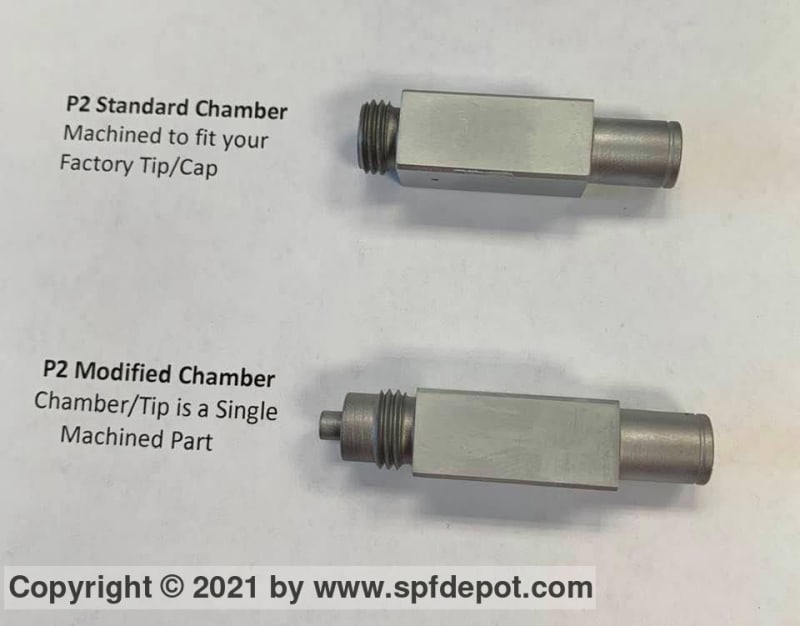 P2 GC2501-M Chambers for GlasCraft P2 Guns - GC2501-Modified for Probler P2 Spray Foam Gun