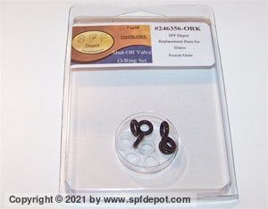 246356 Shut Off Valve O-Ring Kit - Black w/ Tefl SPF af