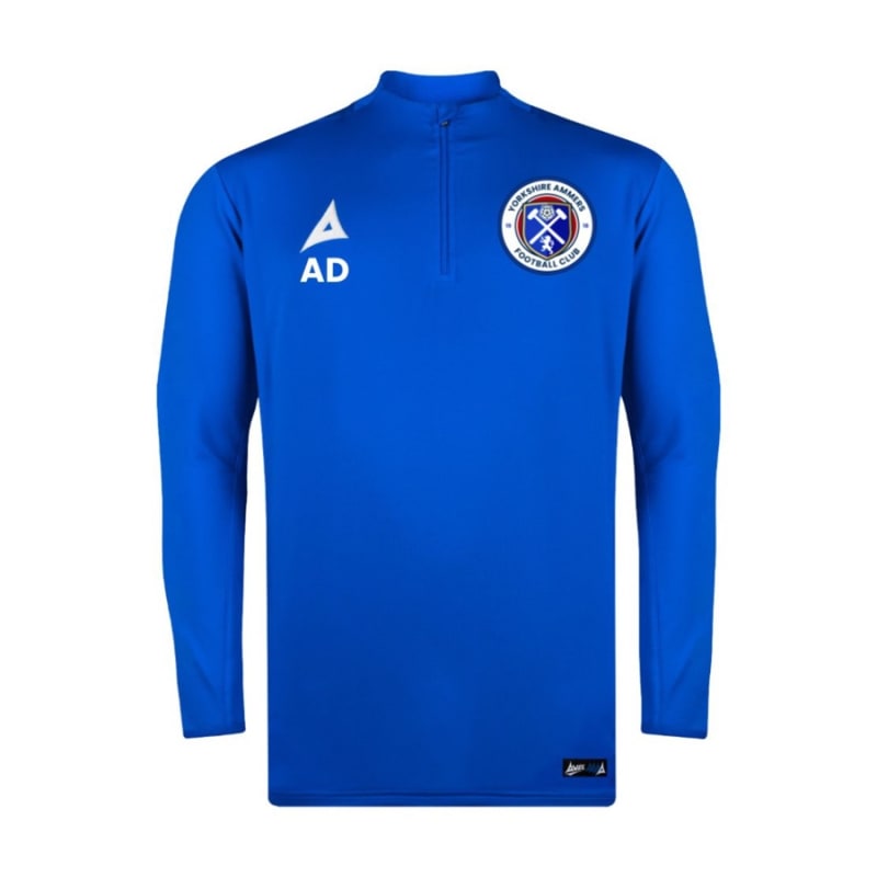 Ammers 1/4 Zip Overlay Top -Royal