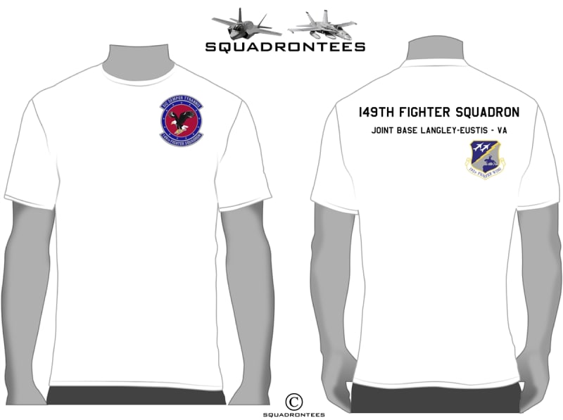149th Fighter Squadron T-Shirt D1 - USAF Licensed Product