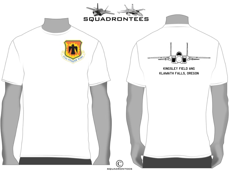 173d Fighter Wing, F-15C Eagle Squadron T-Shirt, USAF Licensed Product