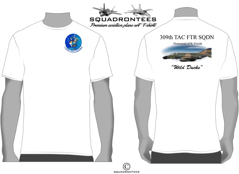 309th TFS Squadron T-Shirt, USAF Licensed Product
