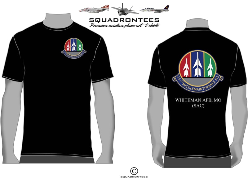 351st MIMS Missile Maintenance Squadron T-Shirt D2 - USAF Licensed Product