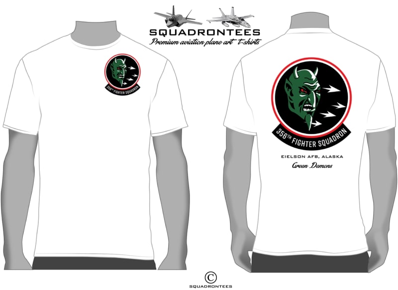 356th Fighter Squadron Fighting Falcons T-Shirt D2, USAF Licensed Product