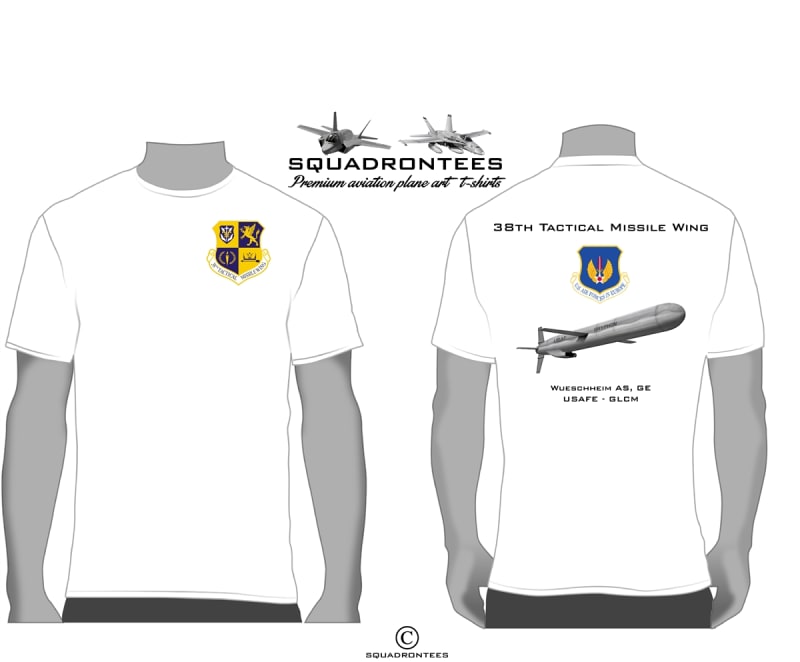 38th Tactical Missile Wing Squadron T-Shirt - USAF Licensed Product