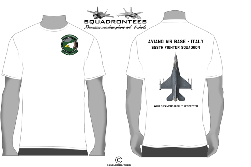 555th Fighter Squadron T-Shirt D1 - USAF Licensed Product