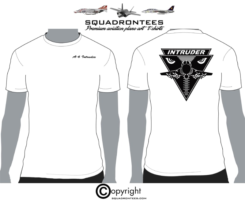 A-6 Intruder - Premium Plane Art T-Shirt D-3