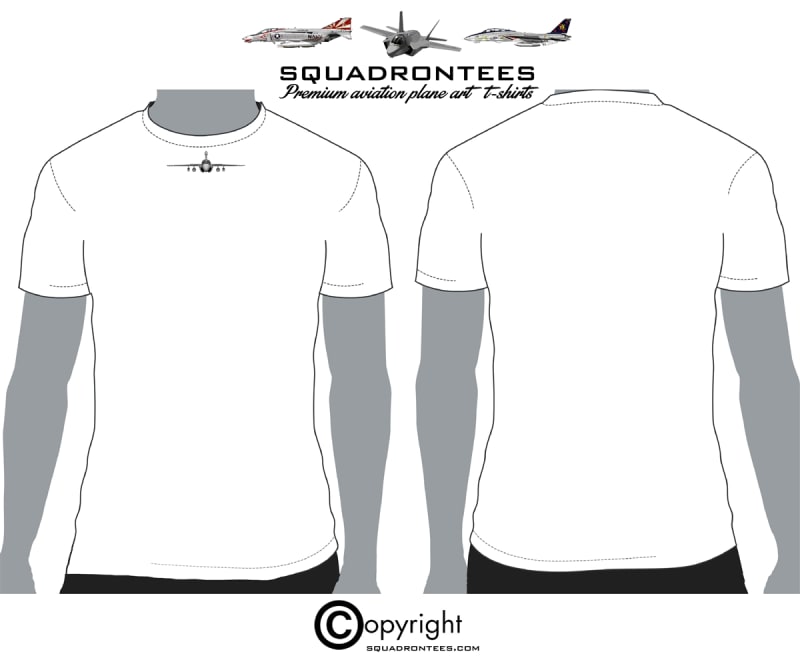 EA-6B Prowler Neckline Tee - Premium Plane Art T-Shirt