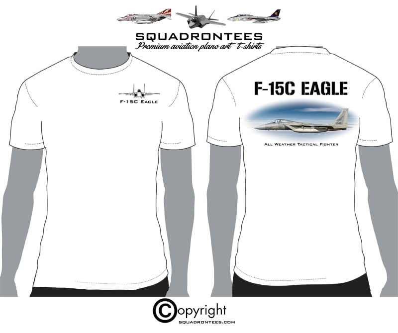 F-15C Eagle - Premium Plane Art Squadron T-Shirt
