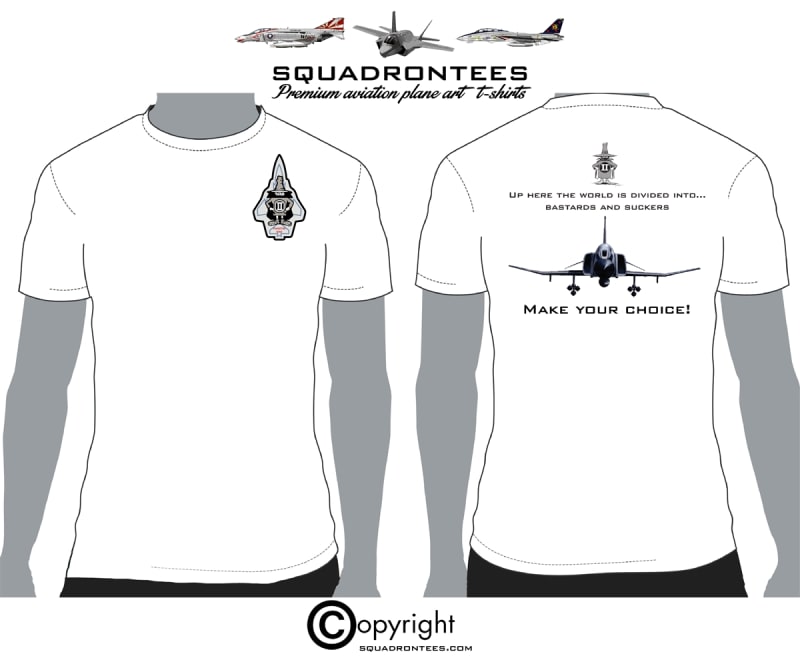 F-4 Phantom Bast... & Suck... - Premium Plane Art T-Shirt