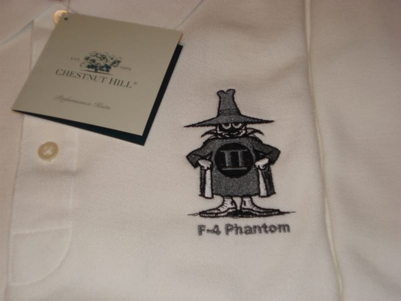 F-4 Phantom Man - Premium Plane Art - Embroidery Polo